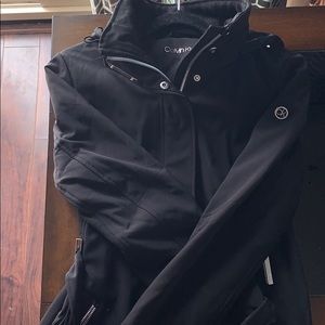 Calvin Klein weatherproof rain jacket with hood